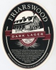 Dark lager beer label.