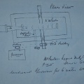 Drawing of the Pelton water wheel and governor hook up.