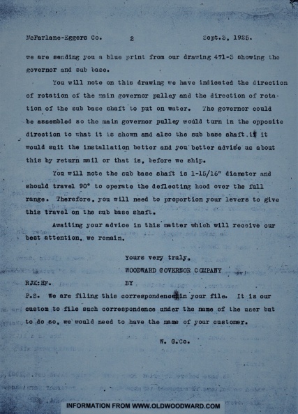Woodward letter from September 3, 1925.  Page 2..jpg
