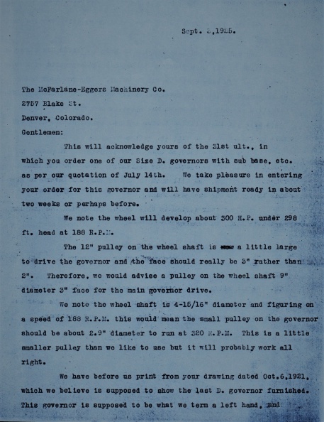 The McFarlane -Eggers Machery Company letter from Woodward, circa 9-3-1925..jpg