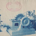 Applcation of a Woodward compensating type governor to a Pelton turbine water wheel for export shipment.