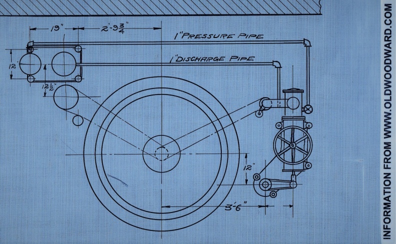 WOODWARD GATE SHAFT TYPE TURBINE WATER WHEEL GOVERNOR DRAWING, CIRCA 1917. - WOODWARD WATER WHEEL GOVERNOR DRAWING, CIRCA 1917..jpg WOODWARD WATER WHEEL GOVERNOR DRAWING, CIRCA 1917..jpg