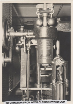 A 1914 PHOTO OF A WOODWARD OIL PRESSURE WATER WHEEL GOVERNOR.