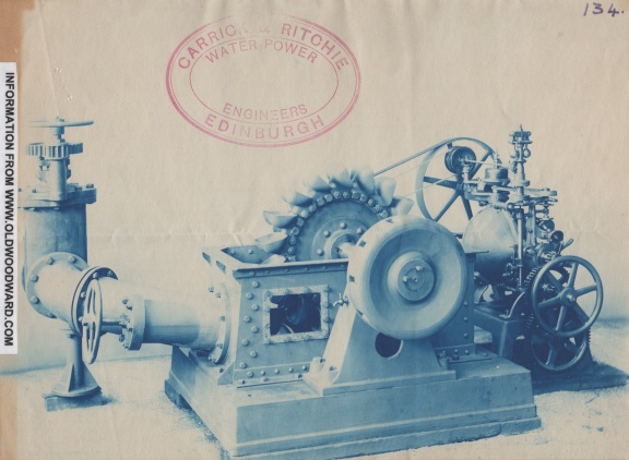 An rare factory photo of a Woodward Water Wheel Governor application.