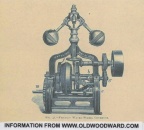 Amos Walter Woodward's Water Wheel governor application data, circa 1882.