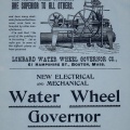 WATER WHEEL GOVERNOR HISTORY.