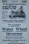 WATER WHEEL GOVERNOR HISTORY.