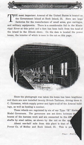 WOODWARD GOVERNOR COMPANY CATALOGUE FROM THEIR FACTORY AT 658-660 RACE STREET, CIRCA 1908.