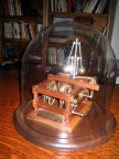 The Amos Woodward patent model on display in the Man Cave.   Patent No  103 813