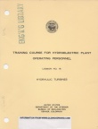 TRAINING COURSE FOR HYDROELECTRIC PLANT PERSONNEL.FROM OLDWOODWARD.COM