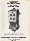 Historical information on the Woodward Universal Governor(UG-8 type).