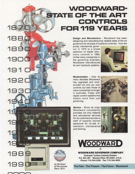 WOODWARD- STATE OF THE ART CONTROLS FOR 150 YEARS.