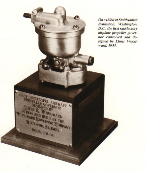 Elmer Woodward's 1934 aircraft engine governor.