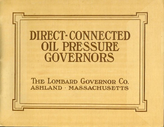 LOMBARD OIL PRESSURE GOVERNORS.