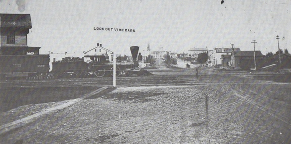 Madison history picture from the 1870's looking up West Washington Ave.