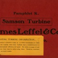 Catalogue for the vertical samson turbine installation, circa 11-13-1944.