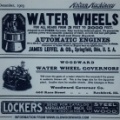 Vintage advertisement with both Woodward and James Leffel Companies.