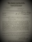 The James Leffel Company letter, circa March 10, 1919.