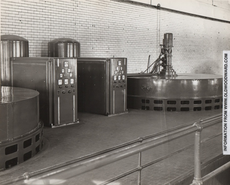 WOODWARD GOVERNOR UNITS IN THE LOCKPORT POWER HOUSE.