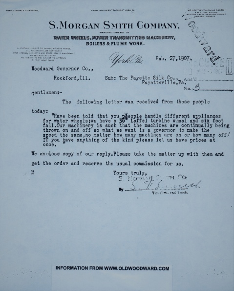 To read more Woodward field service records, go to the Hydro-electric Power Plant History Gallery. img519.jpg