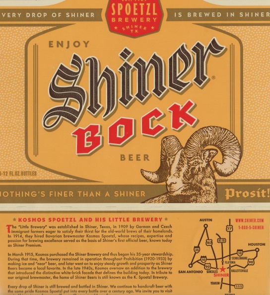 Every drop of quality Shiner Bock lager beer is great!