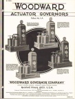 WOODWARD TYPE A ACTUATOR GOVERNOR MANUAL.