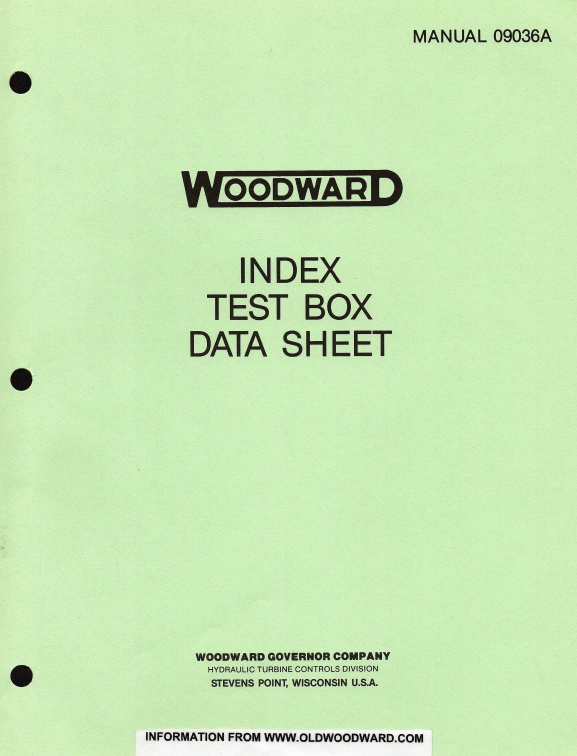 Woodward manaul 09036A