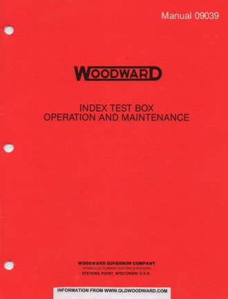 WOODWARD MANUAL 09039