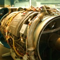General Electric CJ-805 gas turbine engine.