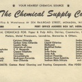 The Chemical Supply Company advertisement.