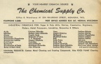 The Chemical Supply Company advertisement.