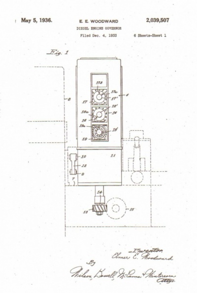 Elmer E. Woodward diesel engine patent number 2,039,507, circa 1933. - sheet 1-xx.jpg sheet 1-xx.jpg