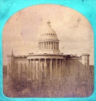 The second Wisconsin Capitol in Madison,circa 1870's.