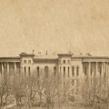 The State Capitol building in 1866 before the dome was built.
