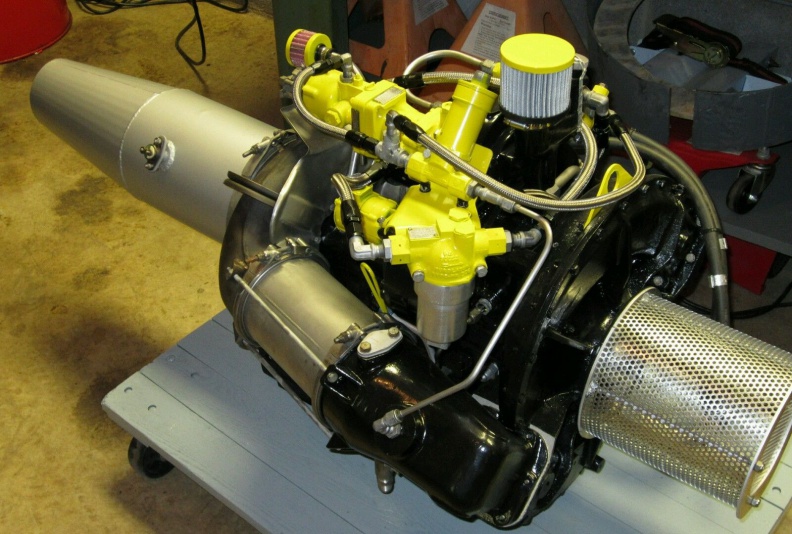 A Boeing gas turbine engine.