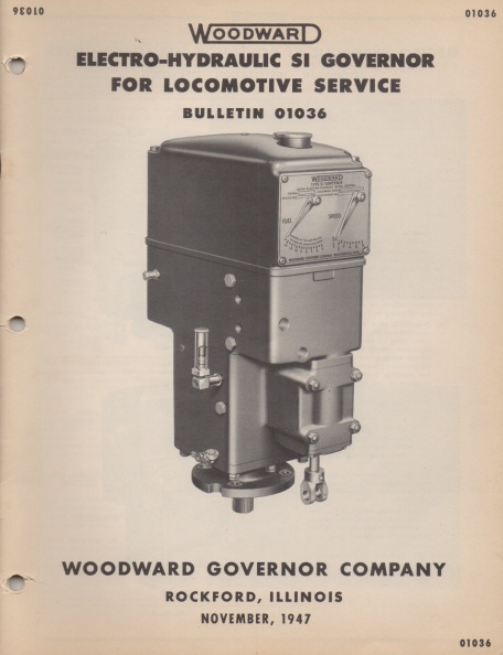 Hydromechanical fuel control for the diesel engine.