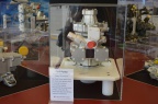 A Woodward jet engine fuel pump on display.