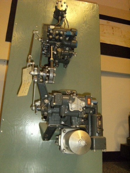 Woodward Governor Company set of controls for the Westinghouse J40 jet engine   Ca  1951-la