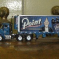 A Stevens Point Brewery model truck on the vintage wort grant.