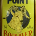 A Stevens Point Brewery Point Bock beer poster.