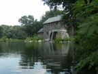 The Woodward Mill at Midway Village in Rockford, Illinois.