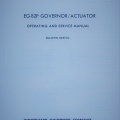 EG-B2P GOVERNOR OPERATING AND SERVICE MANUAL