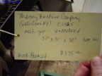 Woodward Governor Company's inventory name tag data.