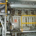 A DAIHATSU 4 MW DIESEL ENGINE CONTROLLED BY WOODWARD.
