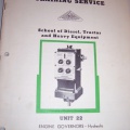 A vintage diesel engine governor service manual.