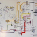 G.E. CF6-50E SERIES JET ENGINE FUEL CONTROL SCHEMATIC DRAWING.