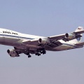 Pan Am Boeing 747-121 with G.E. CF650 series jet engines.