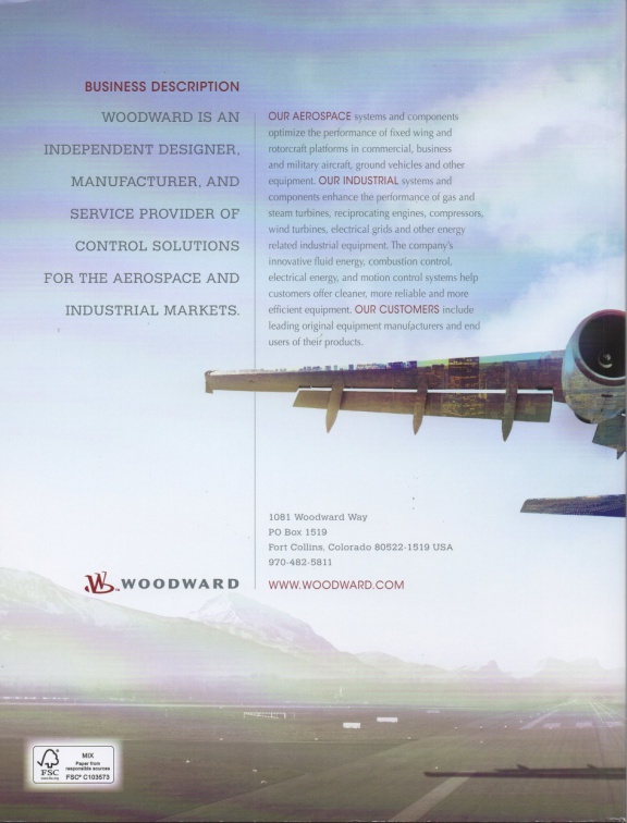 Woodward control technologies for the future of prime mover history.