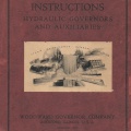Instructions for Woodward Hydraulic Governors, circa 1942.