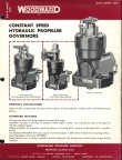 Constant Speed Propeller Governor Data Sheet.